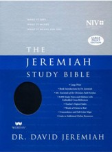 NIV Jeremiah Study Bible - Large Print - Indexed Imitation Leather, black