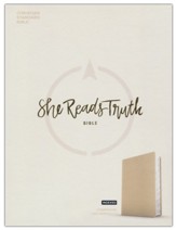 CSB She Reads Truth Bible--Imitation Leather, champagne (indexed)       - Slightly Imperfect