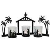 Three-Piece LED Candle Nativity Display