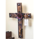 Flowers Appear On The Earth, Faux Wood Cross