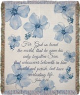 For God So Loved the World Tapestry Throw