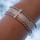 Cross Magnetic Bracelet, White