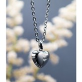 Heart Urn Necklace, Silver
