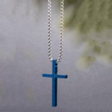 Blue Sparkle Cross