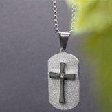 Silver Cross Dogtag
