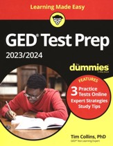 GED Test Prep 2023/2024 For Dummies with Online Practice