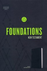 CSB Foundations New Testament--soft leather-look, black