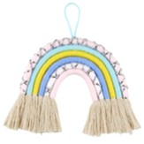 Pastel Macrame Rainbow Wall Decor