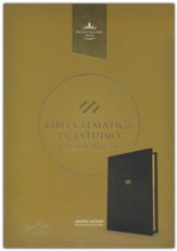 RVR 1960 Biblia temática de estudio, edición deluxe, piel genuina (Thematic Study Bible, Deluxe Edition)