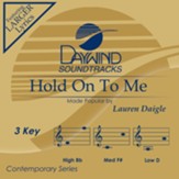 Hold Onto Me, Accompaniment CD