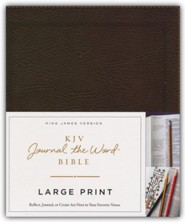 Bonded Leather Brown Large Print