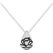 Memorial Tear Sterling Silver Pendant