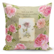 With God, Roses, Pillow Cover