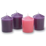 Advent Votive Candles, set of 4