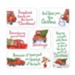 Red Truck Christmas Magnets, Set of 6