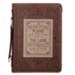 A Man's Heart Bible Cover, LuxLeather Brown, Large