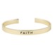 Faith Cuff Bracelet, Gold