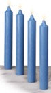 Advent Candle Set for Church, 12 x 1.5 Inches, 4 Blue, Long Burning