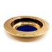 Brass Tone Offering Plate, Blue Pad