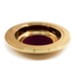 Brass Tone Offering Plate, Purple Pad