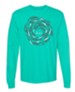 Against the Current, Long Sleeve Shirt, Teal, 3X-Large