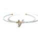 Crystal Cross Beaded Cuff Bracelet, Gold/Silver