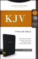 KJV Comfort Series Thinline Bible Leather Look Black, Indexed