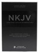 NKJV Comfort Print Thinline Reference Bible, Large Print, Premium Leather, Black, Premier Collection