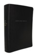 NET Love God Greatly Bible--genuine leather, black (indexed)