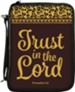 Trust in the Lord Bible Cover, Brown and Leopard Print