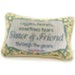 Sister & Friend, Tapestry Word Pillow