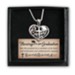 Heart & Cross Graduation Pendant with Mortarboard Gift Box