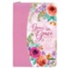 Grow in Grace Zippered Journal, Pink Floral