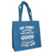 All Things Work Together For Good Eco-tote, Blue (Romans 8:28)