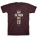 Way Truth Life Cross Shirt, Maroon, Medium