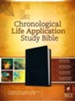 NLT Chronological Life Application Study Bible, soft imitation leather, black/onyx
