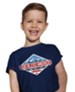 God Bless America, Patriotic, Navy, Youth Large