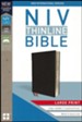 NIV Thinline Bible Large Print Black, Bonded Leather