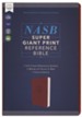 NASB Super Giant Print Reference Bible 1995 Text, Comfort Print, Leathersoft, Brown