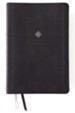 NIV Large-Print Men's Devotional Bible--soft leather-look, black