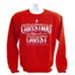 Christmas Begins With Christ, Crew Neck Sweatshirt, Red, Medium