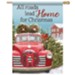 All Roads Lead Home For Christmas, Tree Delivery, Flag, Large