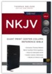 NKJV Giant-Print Center-Column Reference Bible, Comfort Print--soft leather-look, black (indexed)