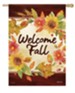 Welcome Fall Watercolor, Large Flag