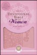 NKJV Women of Faith Devotional Bible for Women, Breast Cancer Edition--soft leather-look, pink