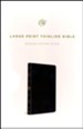 ESV Large Print Thinline Bible, Black Genuine Leather