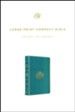 ESV Large Print Compact Bible (TruTone, Teal, Bouquet Design), soft imitation leather