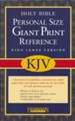 KJV Personal Size Giant Print Reference Bible, bonded  leather, black