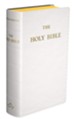 Douay-Rheims Pocket-Size Bible, Genuine Leather, White