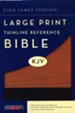 KJV Large Print Thinline Reference Bible Flexisoft cocoa/black